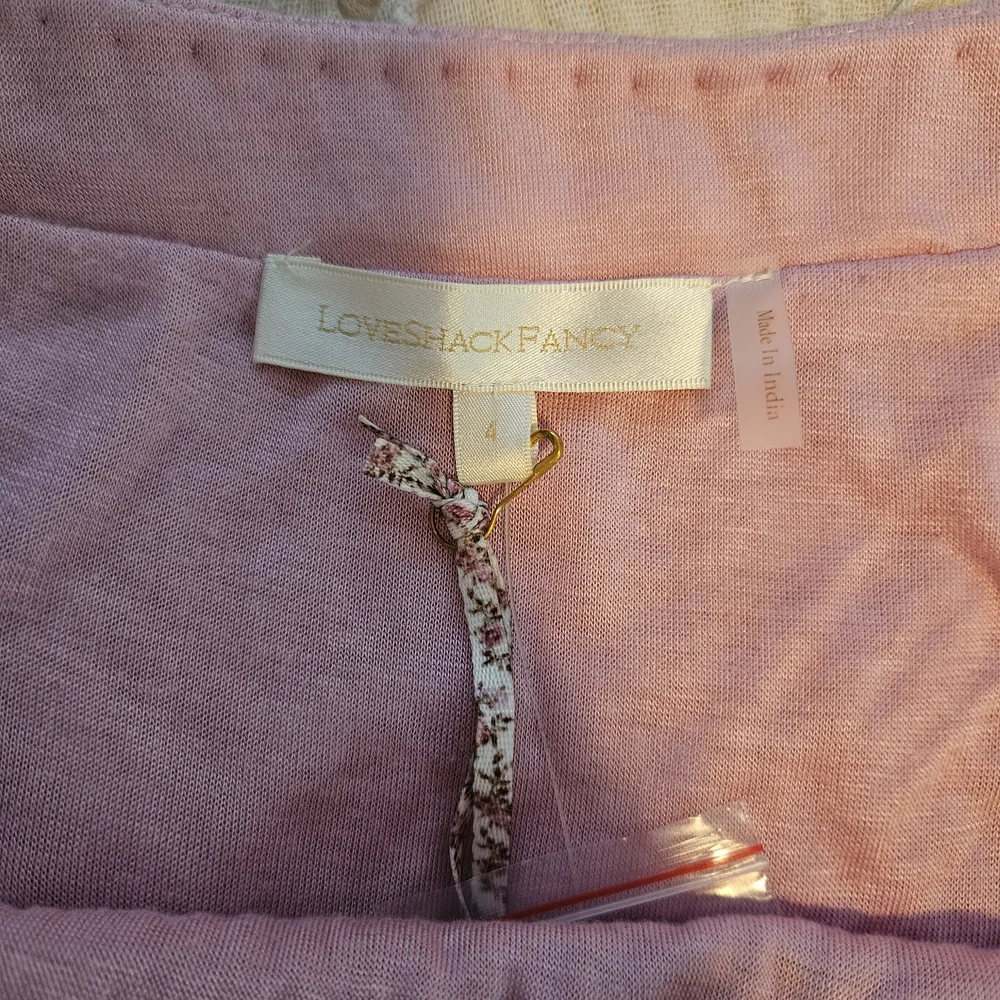 LoveShackFancy Pink and Gold Sequin Skirt - Picture 4 of 4